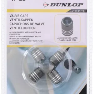 Legjobb ár Dunlop Szelepsapka, ALU, Műanyag maggal, Szürke, 4db